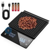 Kaffeewaage Mit Timer Wiederaufladbar 0,1G-3Kg FüR Espresso Und Kaffee