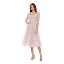 Polyester Long Sleeve Plus Size Dresses Midi for sale
