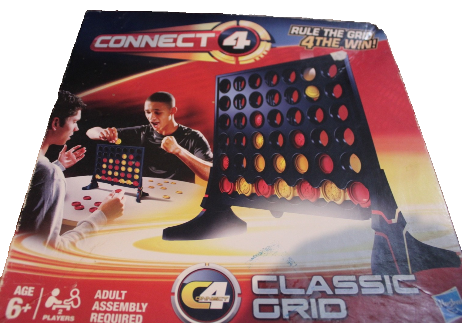 Classic Grid Game Connect 4 Complete Yellow,Red & Black