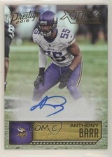 2016 Prestige Veteran Signatures Xtra Points Gold 36/50 Anthony Barr #7 Auto 0c6