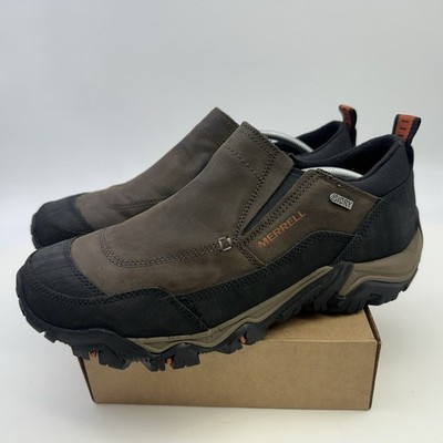 Merrell J21139 Polarand Rove Moc Men Size 13 Brown Waterproof Ice Grip Soles VGC