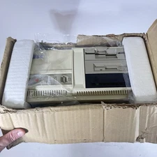 NOS Vintage Compaq Dell PC 286 Computer Original Box No Power Cord Egghead