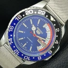 VINTAGE REFURBISHED SEIKO 5 AUTOMATIC JAPAN MENS MOVABLE BEZEL WATCH a443314-1