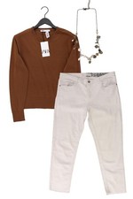 Completo moda donna taglia XL con Zara maglione taglia XL e collana