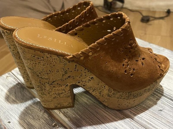 Women Le Silla Heels Brown Nubuck 40