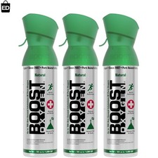 Boost Oxygen Medium Natural 5L Canister  Respiratory Support for Aerobic Rec...