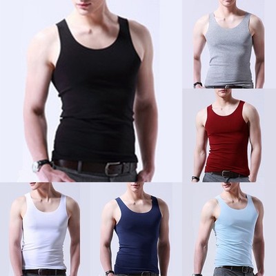 Leichte Herren Fitnesswesten aus Eisseide mit schlankem Design für Training