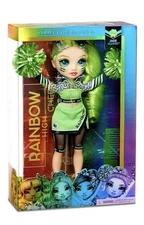 New Rainbow High Cheer Jade Hunter Green Fashion Cheerleader Doll Series 1