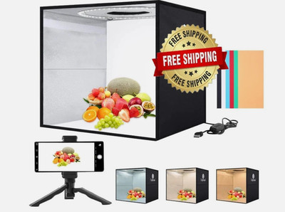 Estudio Fotografico Portatil 120 LED Para Fotografia, Fotos Estudios Caja De Luz