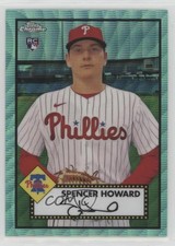 2021 Topps Chrome Platinum Anniversary Aqua Wave Refractor Spencer Howard 5x5