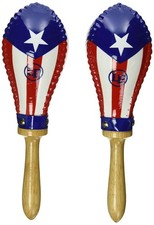 Rawhide Maracas Puerto Rican Flag Graphic Art LP393-PR