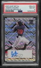 2022 Leaf Metal Silver Wave 6/8 Jaison Chourio #BA-JC2 PSA 8 Auto 0c3e