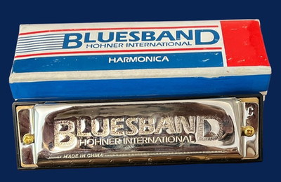 Hohner International Bluesband Harmonica Key of C Blues Harp Box & Instructions