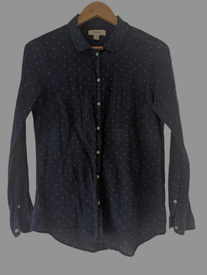 Country Road Top Size Small Long Sleeve Polka Dots Cotton Office Siren Y2K