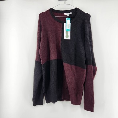 Threads 4 Thought Men's Black Medium Beryl Colorblock Sweater NWT