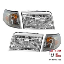 Driver Passenger Side Headlight and Corner Light Kit Compatible LKA87341