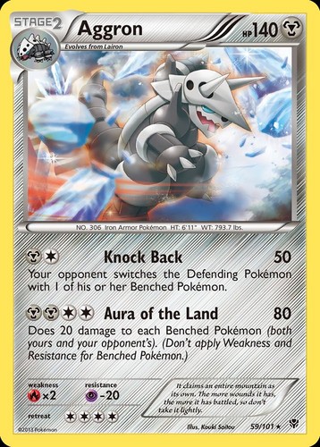 Pokemon Aggron (59/115) Plasma Blast LP