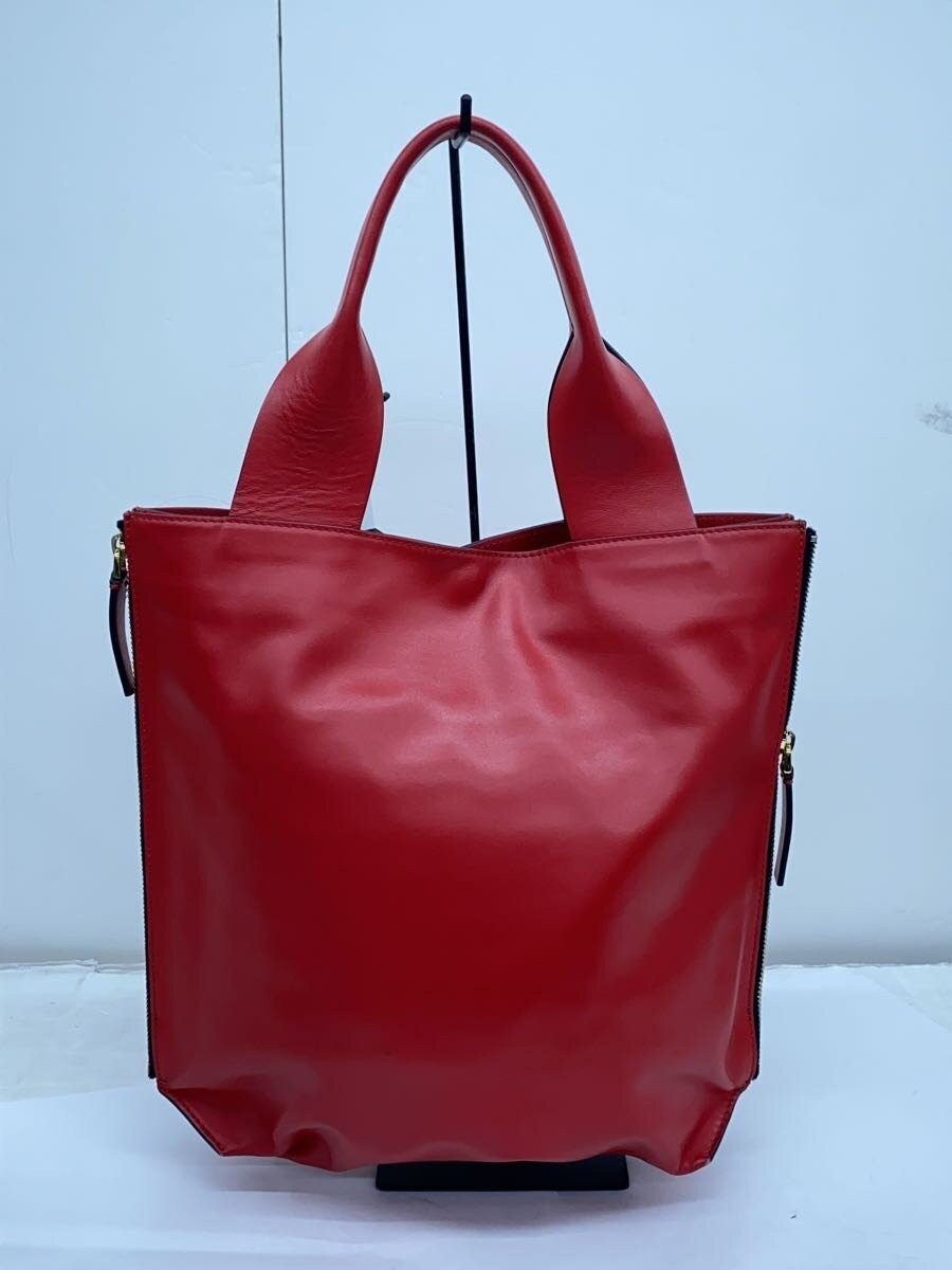 MARNI Handbag Leather RED Solid SHMPV12U01 — image 3