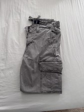 American Eagle Outfitters Men's Gray Cargo Shorts Cotton Blend Pockets