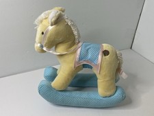 1984 Dakin Musical Plush Rocking Horse Cottagecore Nursery Decor Vintage