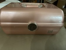 Rose Gold Marble Caboodles Large Makeup Case Vintage Rare Made In USA