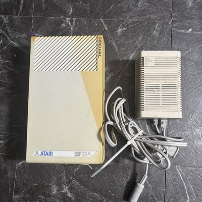 Atari SF354 External 3.5'' Floppy Drive Atari W/Power Supply UNTESTED 