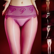 High Density Seamless Ultra-Thin Oil Shiny Pantyhose Deep Crotch Stocking Tights