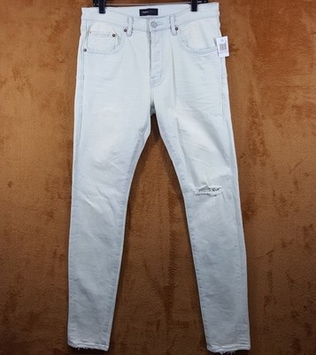 PURPLE BRAND Mens Jeans Size 32 Light Wash Skinny P001 Slim Fit 