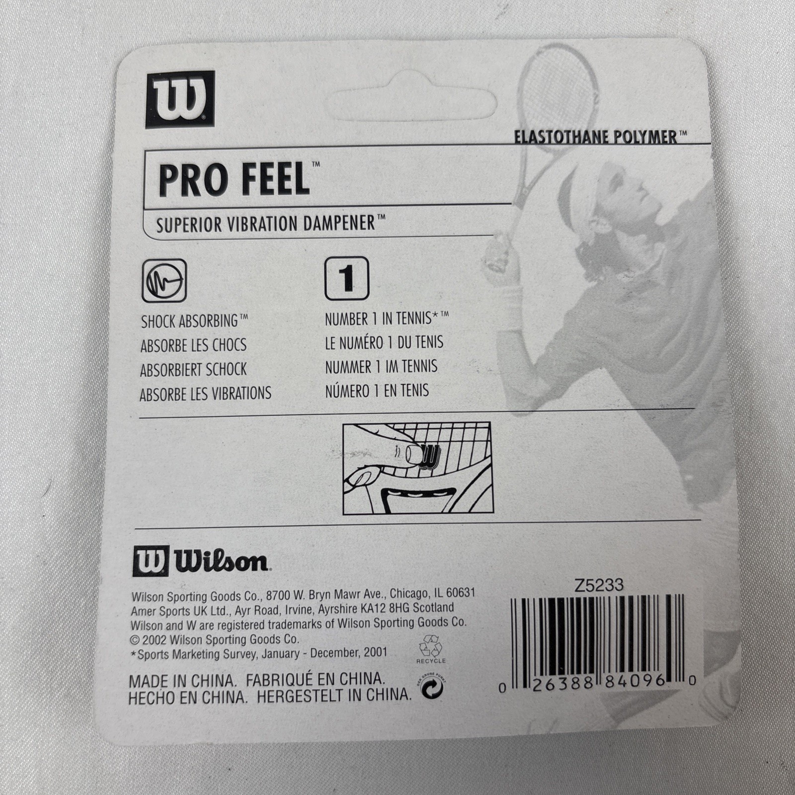 Wilson Pro Feel Tennis Racket Superior Vibration Dampener (Z5233) Lot Of 2 NOS
