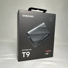 SAMSUNG T9 Portable SSD 4TB USB 3.2 Gen 2x2 External SSD PG4T0B/AM - BRAND NEW!