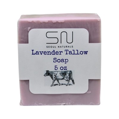 Lavender Tallow Soap, k beauty, 5 oz
