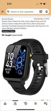 Smart Watch for Kids with 39 Games HD Touch Screen Camera Music Video Black