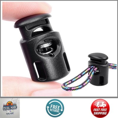 10 Pcs Plastic Spring Cord Locks for Drawstring Paracord Toggle Stopper Clasp 