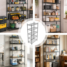Wire Shelving Rack 5/4 Tier Metal Storage Shelf Unit Stand Kitchen Office Garage