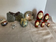  122 . Christmas Decorations Lot