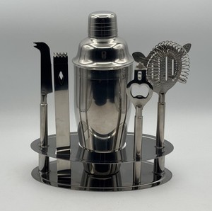 Stainless Steel 6 pc. Cocktail Mixing Bar Set