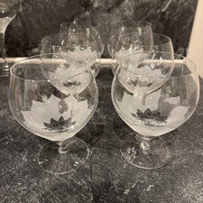 6x Rosenthal Studio Line Serie Lotus Cognacgläser H 12cm Vintage 70er Retro