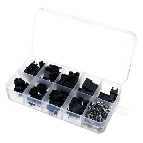 Cable Dupont-Kabelverbinder Kit JST-2.54 MM Noir Ensemble 2/3/4/5-polig Prise - Foto 8 di 12