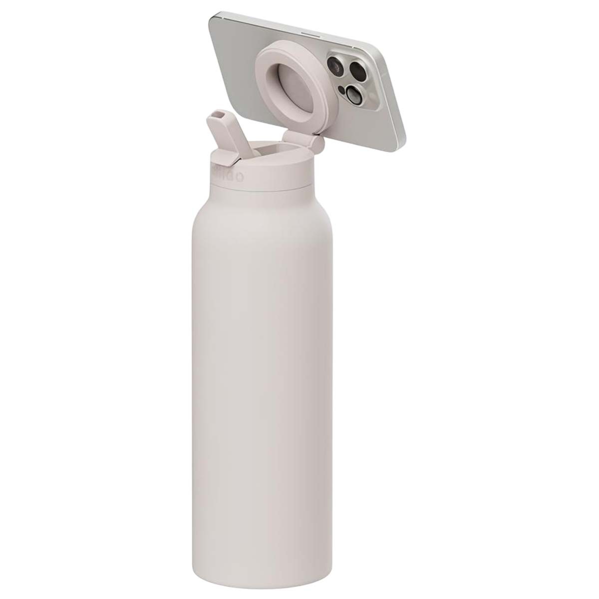 Gourde intelligente Ringo beige 710ml avec trépied téléphone et aimant