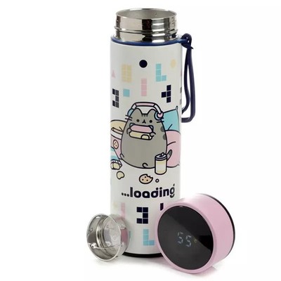 5055071769856 Bidon termiczny 450 ml z termometrem Pusheen bot149 Puckator