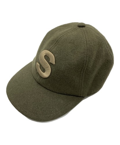 sacai WOOL MELTON S CAP - 21-0274S Olive