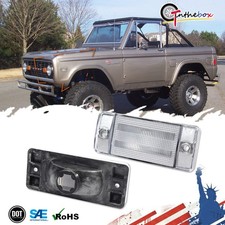 2pc Clear Lens Front Rear Side Marker Lights For 1969-1972 Ford F-series Truck
