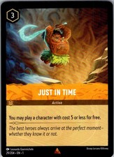 Just in Time The First Chapter 29/204 Rare Lorcana Near Mint