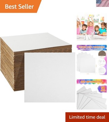 Bulk White Cardboard Sheets 12x12