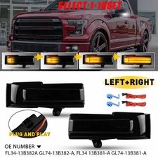 Sequential LED Side Mirror Turn Signal Light Lamp For Ford 2015-2020 F150 2-10X