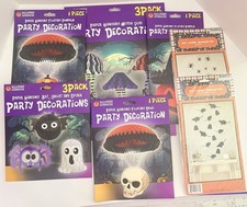 Lot of 7 New Packages of Halloween Party Decorations SALE