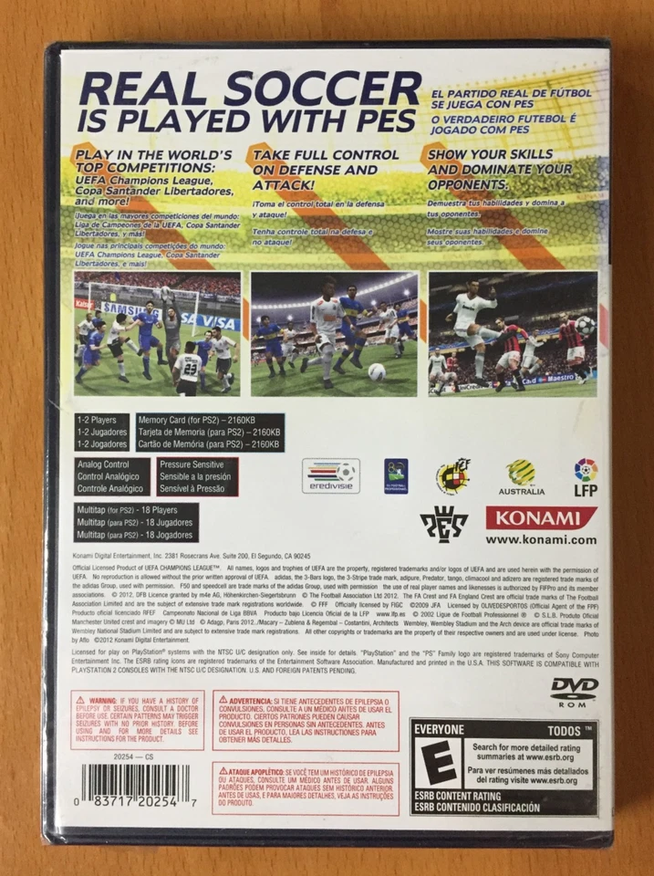 NEW sealed PES Pro Evolution Soccer 2013 PLAYSTATION 2 Futbol PS2 Evo KONAMI - Image 2 of 3