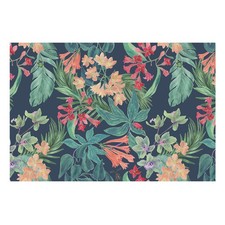 Non-Woven Wallpaper Living Room Wall Cover Decors Exotic Flora, Elegant Colors