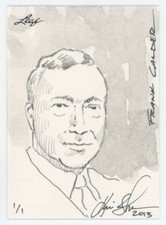 2013-14 Leaf Best of Hockey sketch 1/1 RARE frank Calder