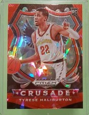 2020-21 Panini Prizm Draft Crusade Tyrese Haliburton #90 Red Ice Iowa State